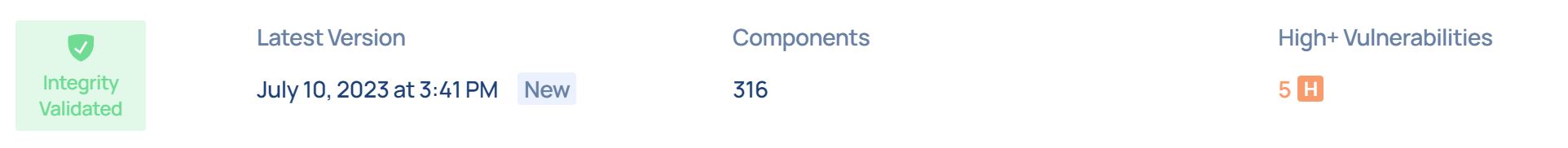 Project integrity example